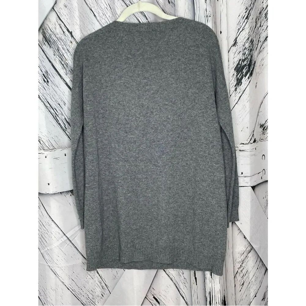 Eileen Fisher Cashmere Crewneck Sweater/Tunic  GrayXXS fits XS, S - Picture 3 of 6